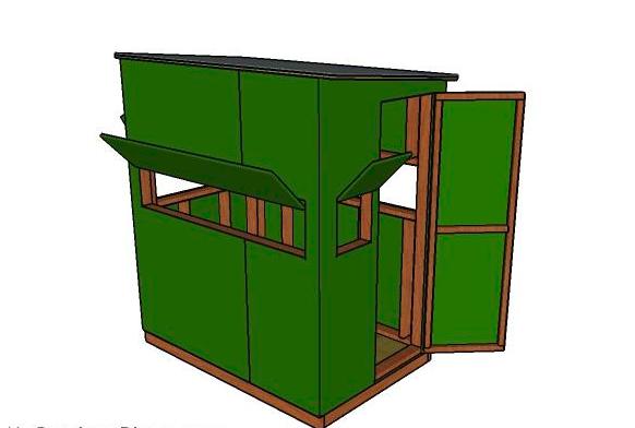 DIY Deer Blind Plans 4x6