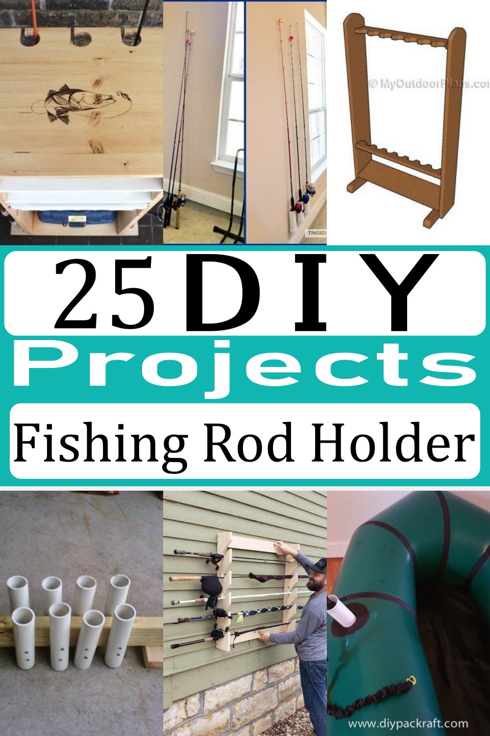 DIY Fishing Rod Stand • WoodArchivist