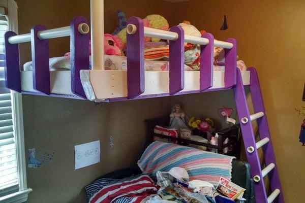 DIY Floating Loft Bed