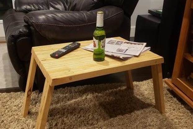 DIY Folding Side Table