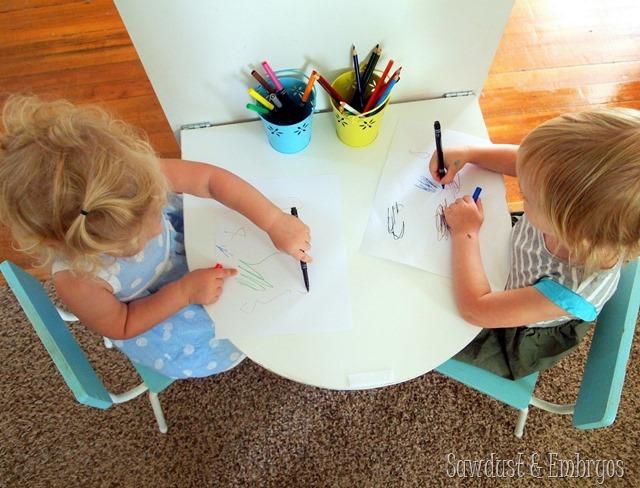 DIY Folding Table for Kids