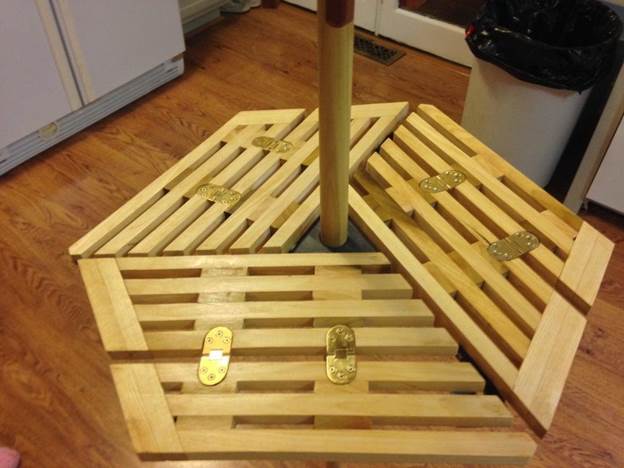 DIY Folding Umbrella Table