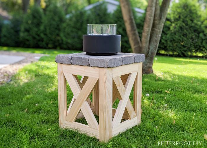 DIY Gas Fire Pit Table