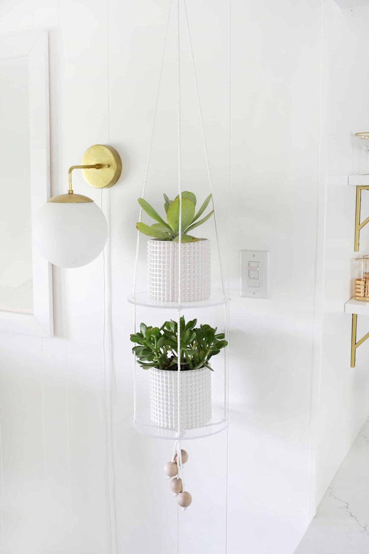 DIY Hanging Acrylic Shelf