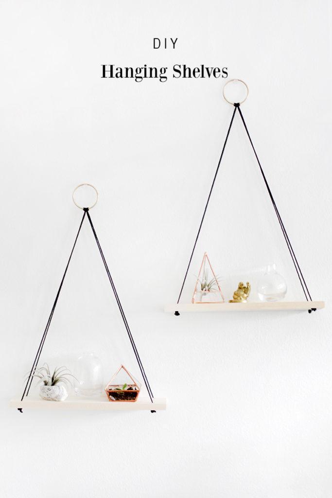 DIY Hanging Shelves