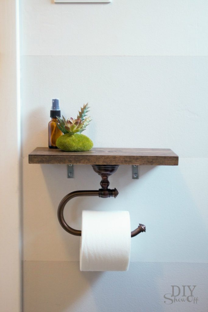 DIY Hanging Toilet Paper Holder