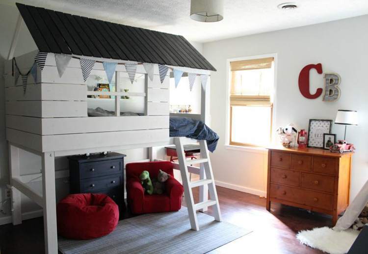 DIY Kids Clubhouse & Loft Bed Plans