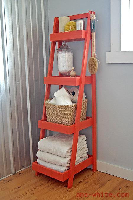 Ladder Shelf For Bathroom
