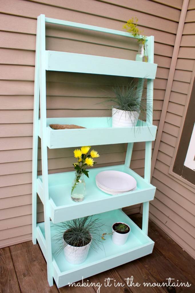 DIY Ladder Shelf