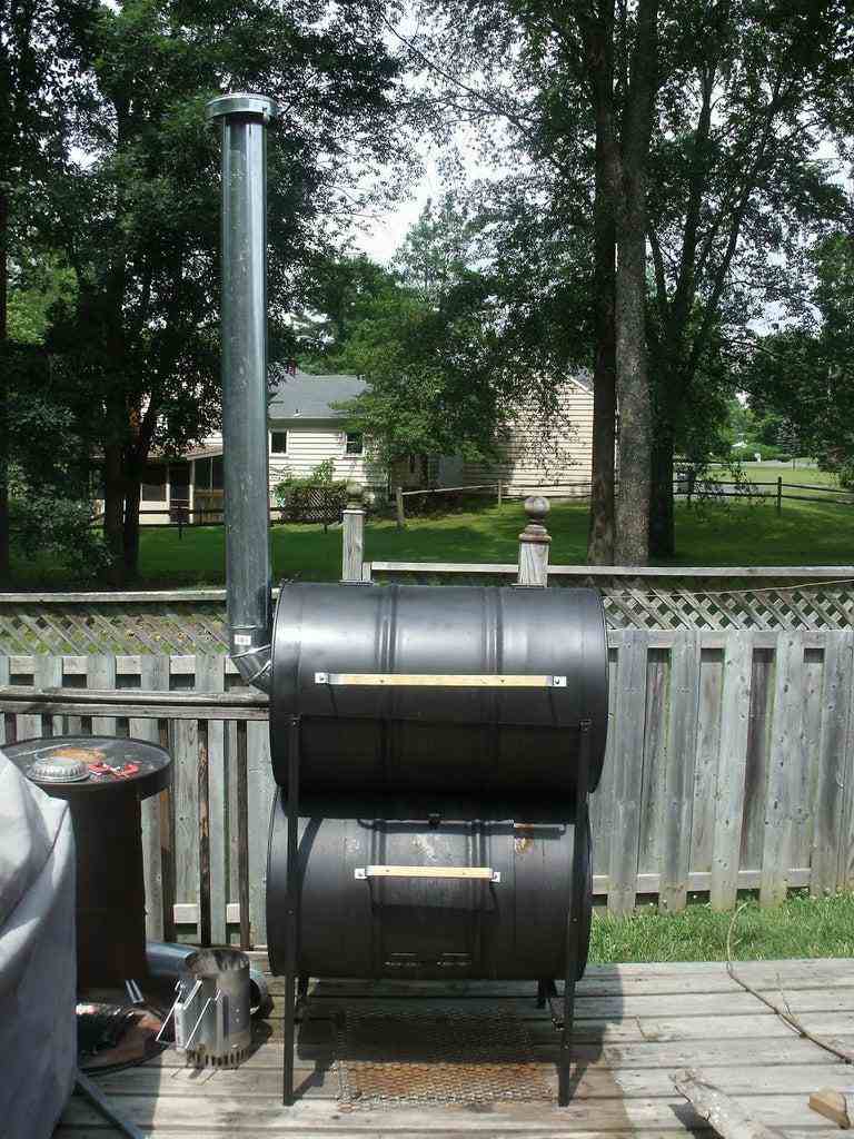 No-Weld Double Barrel Smoker