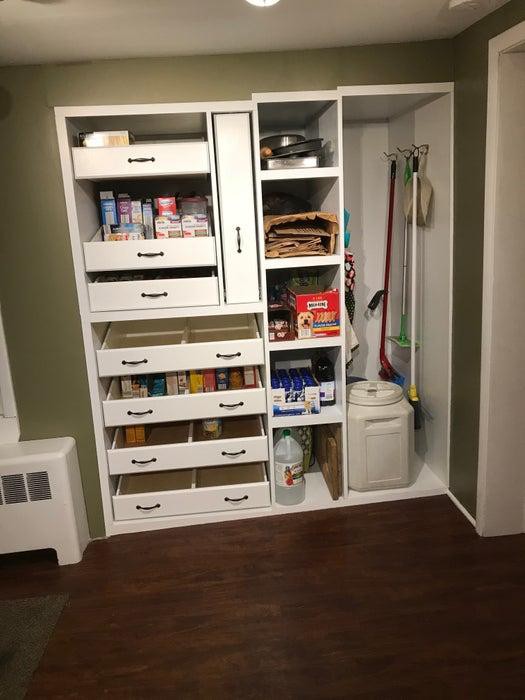 DIY Open Kitchen Pantry