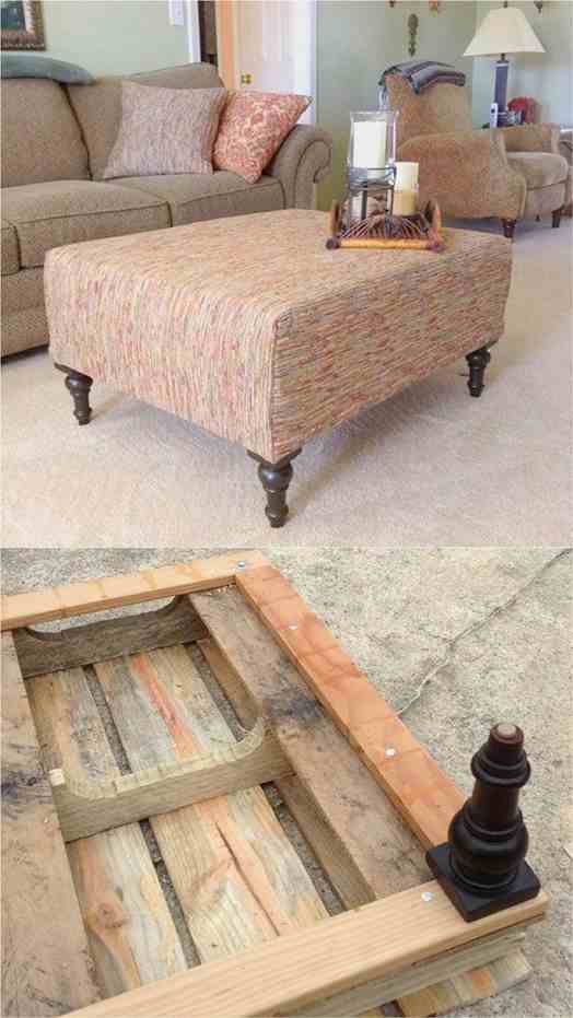 DIY Ottoman Pallet