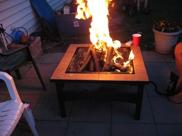 DIY Outdoor Fireplace