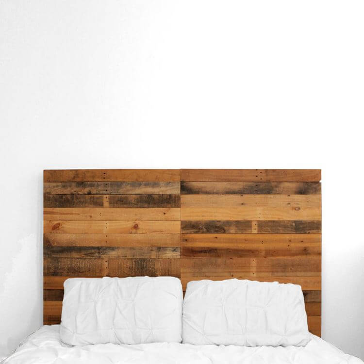 DIY Pallet Wood Headboard