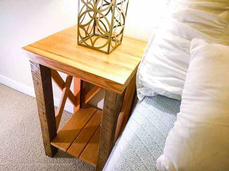 DIY Reclaimed Lumber Nightstand