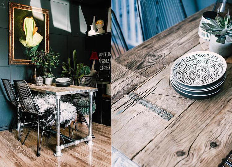 DIY Rustic Scaffold Table