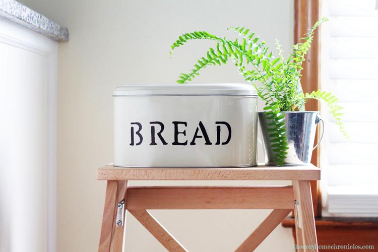 DIY Rustic Tin Bread Box