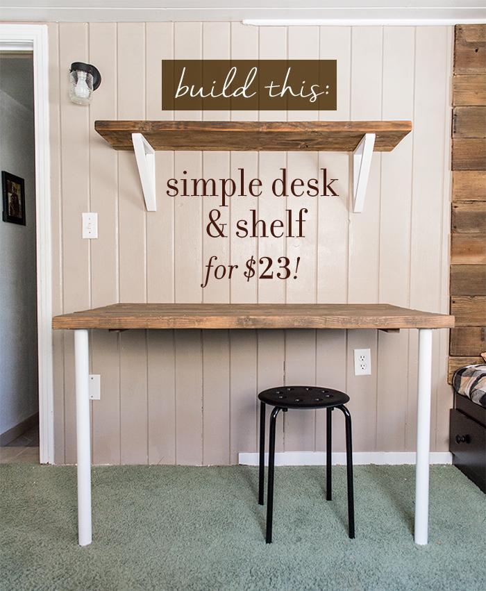 DIY Simple Wall Desk