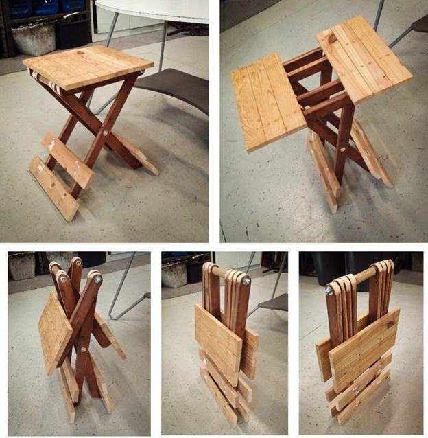 DIY Small Folding Table