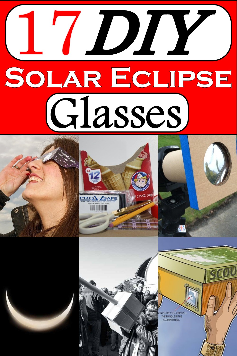 17 DIY Solar Eclipse Glasses For Kids To See Eclipse Safely Craftsy