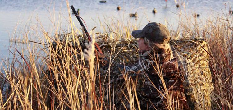 DIY Temporary Duck Blind