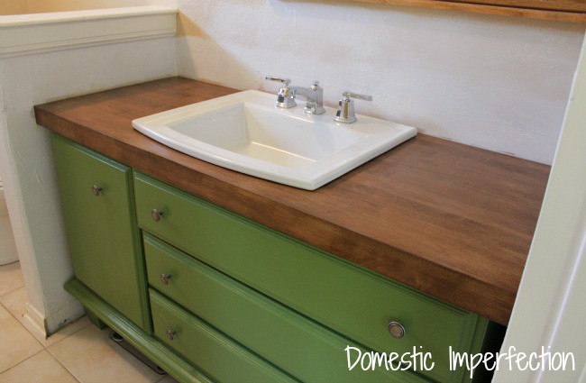 DIY Wood Flooring Countertop