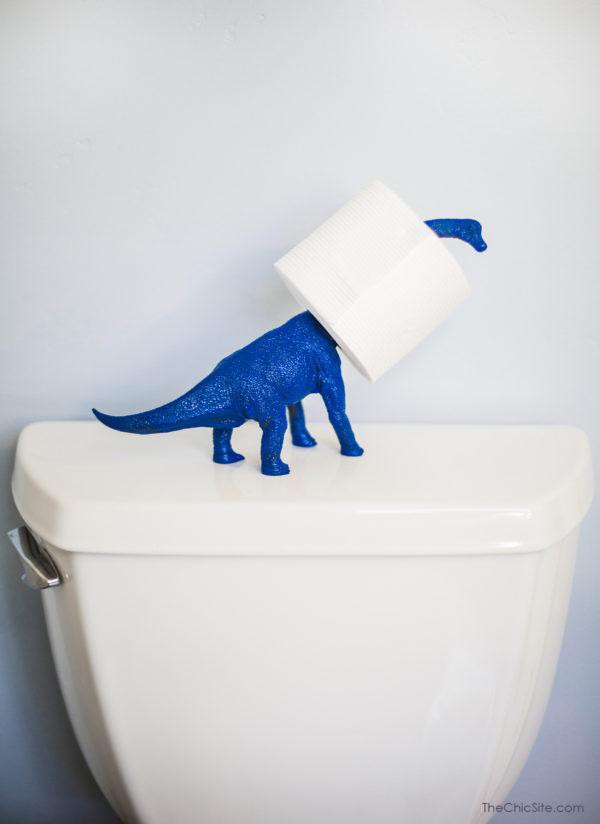 Dinosaur Toilet Paper Holder DIY
