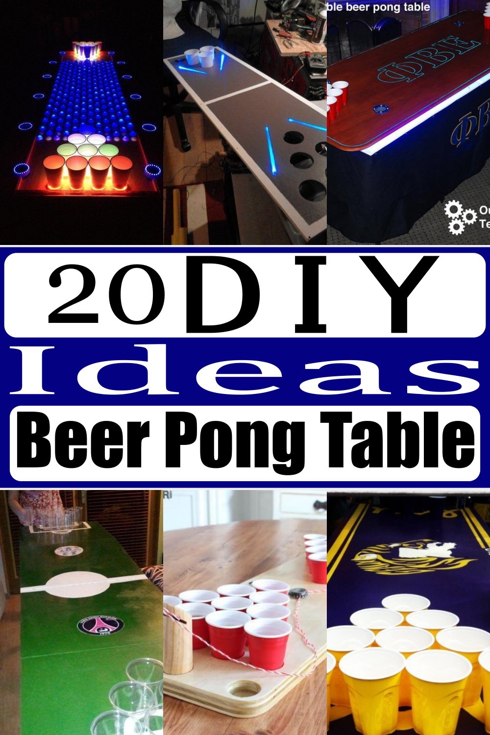 beer pong table separate triangles