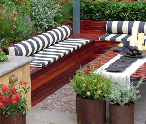 Diy Deck bench with storage