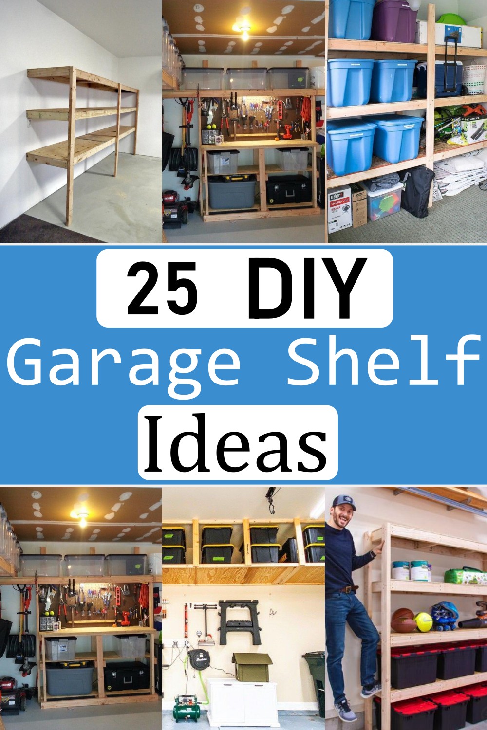 how to build garage shelves