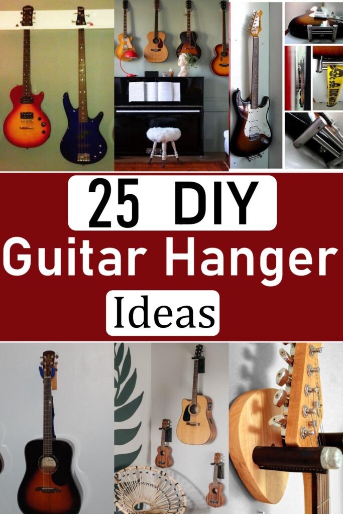 25 DIY Guitar Hanger Ideas Craftsy