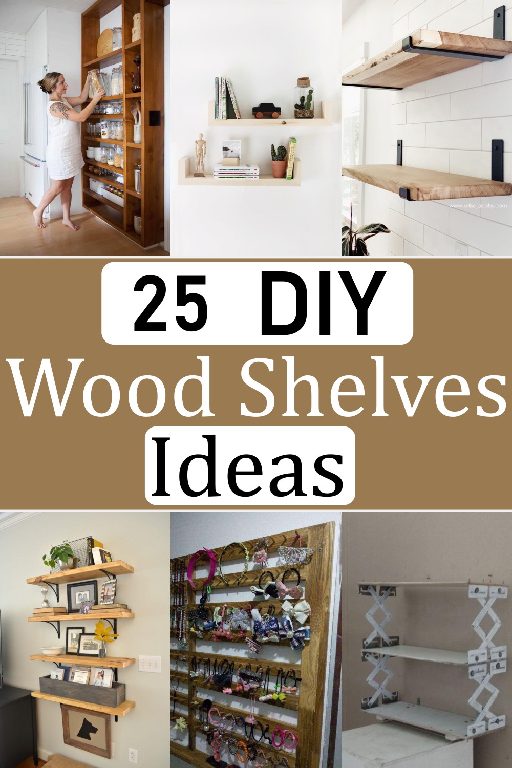 25 DIY Wood Shelves Ideas For Storage - Craftsy