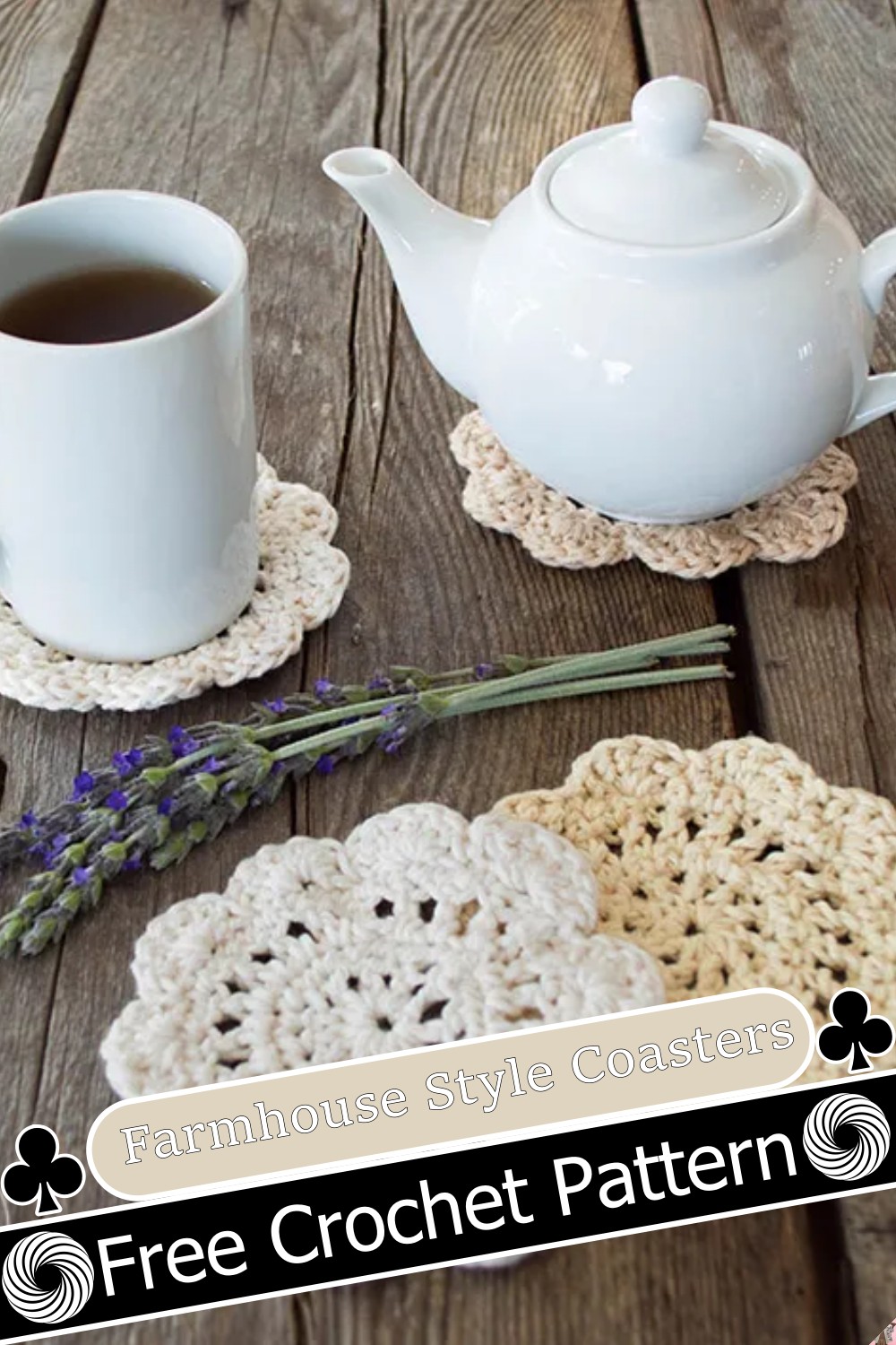 Farmhouse Style Crochet Coasters