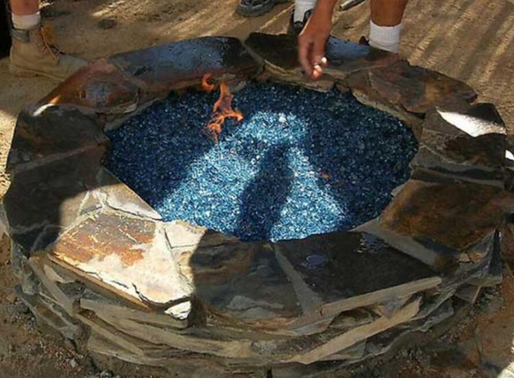 Fire Pit With Fireplace Glass