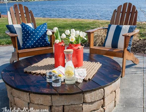 Fire Pit and Table