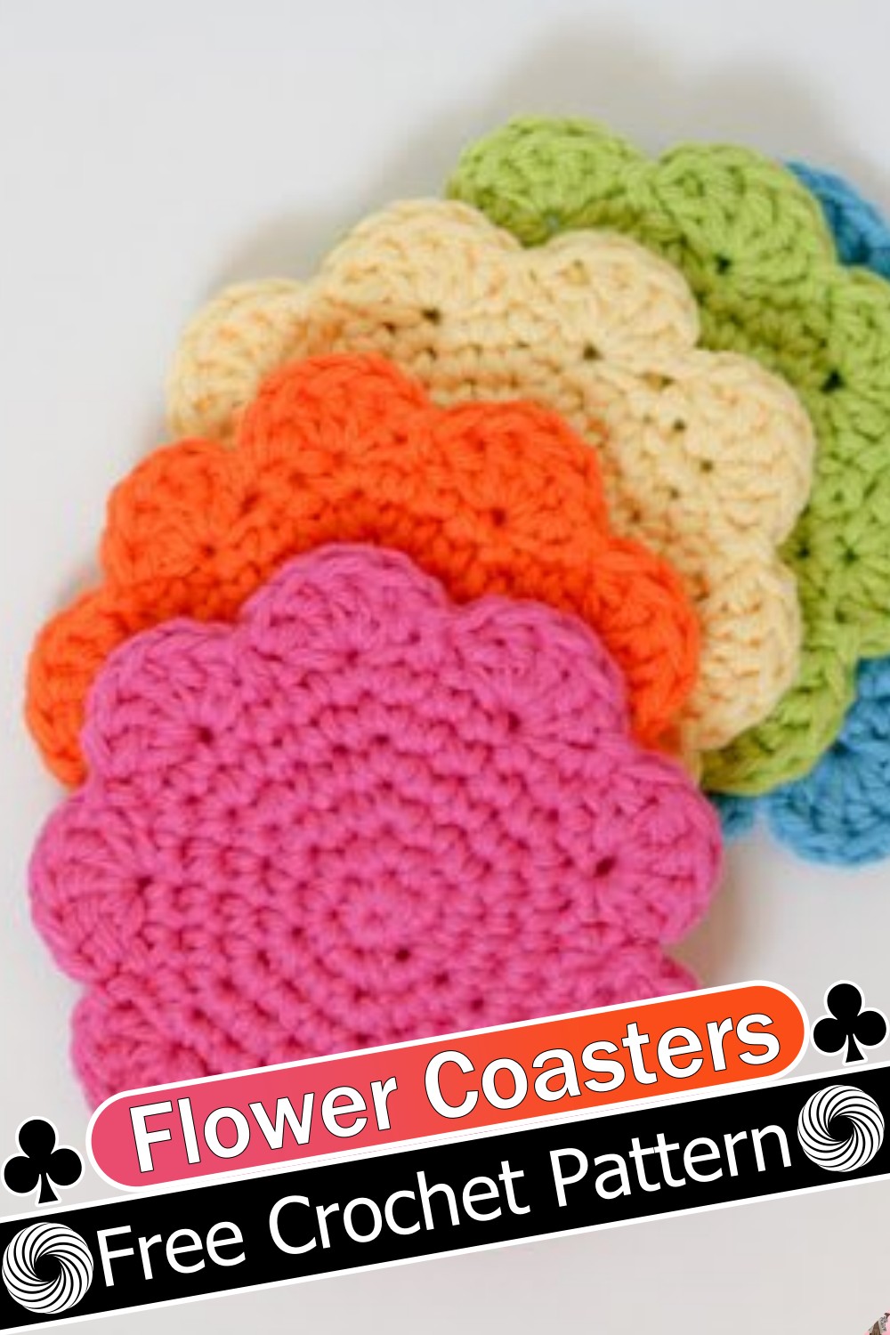 Flower Crochet Coasters