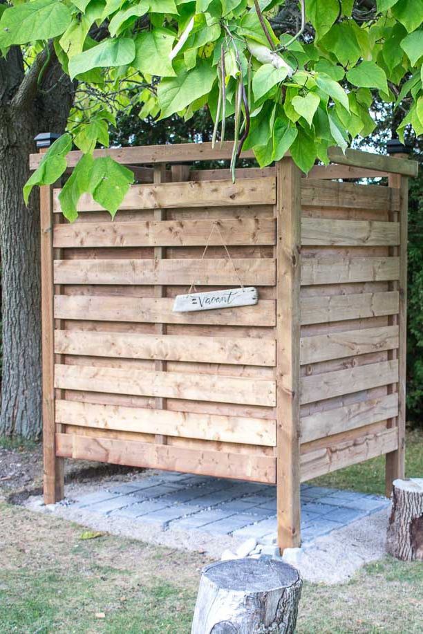 Freestanding Outdoor Shower DIY