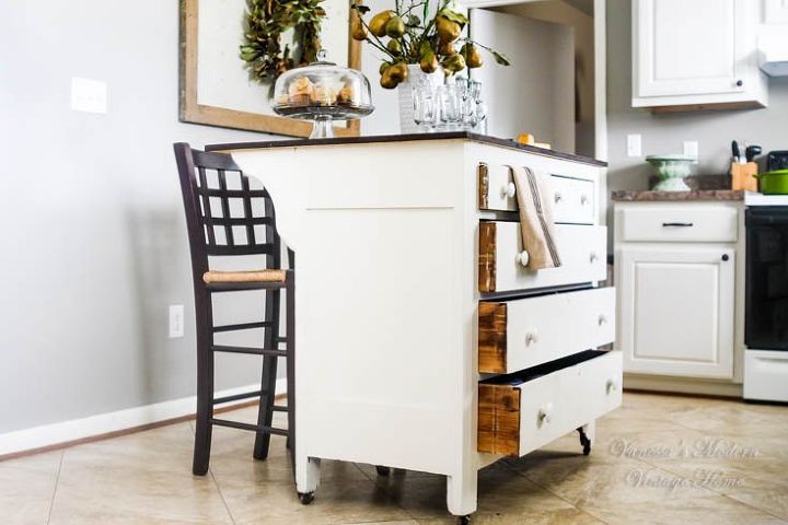 From Dresser To Kitchen Island