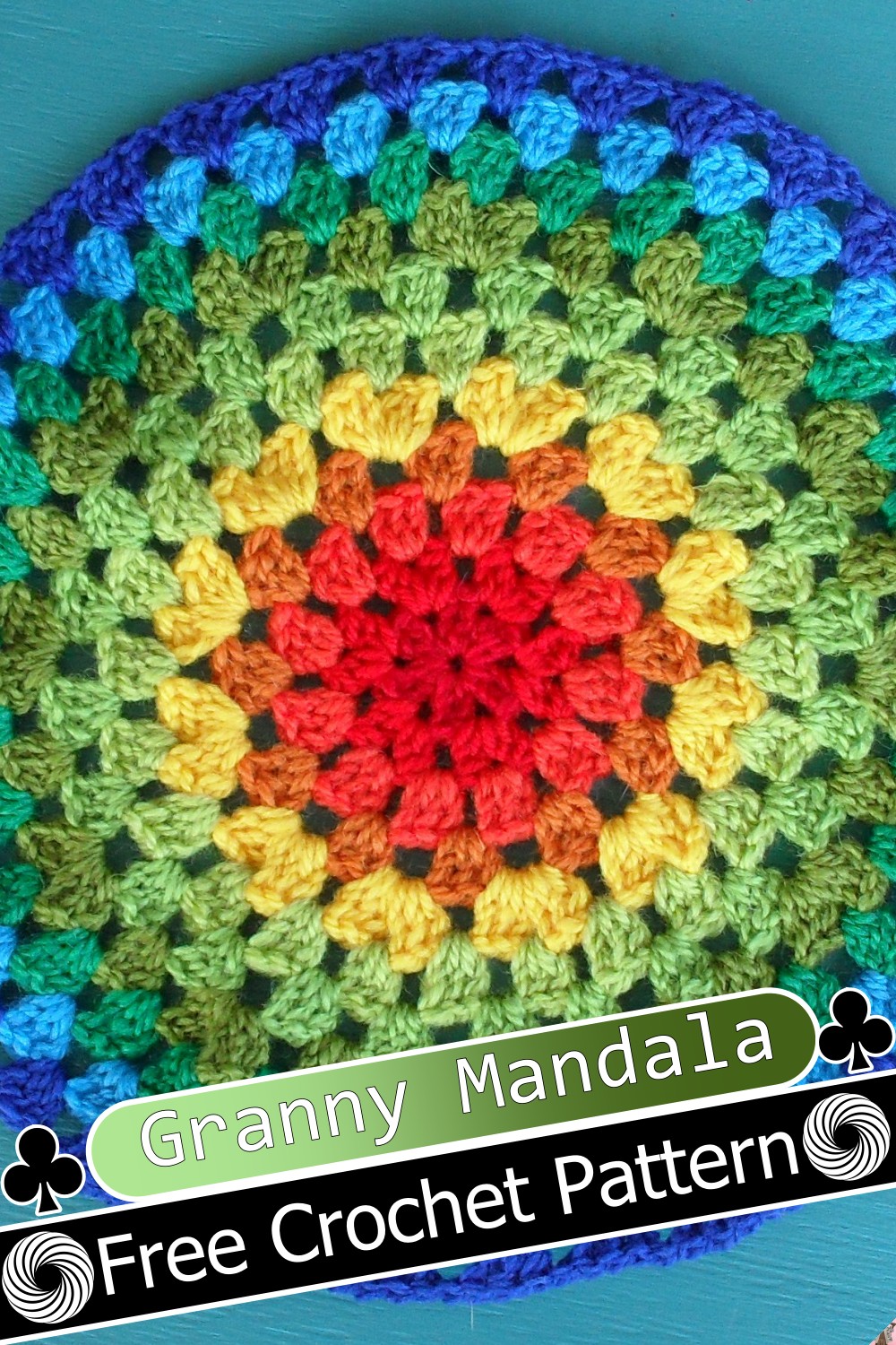 Granny Free Crochet Mandala