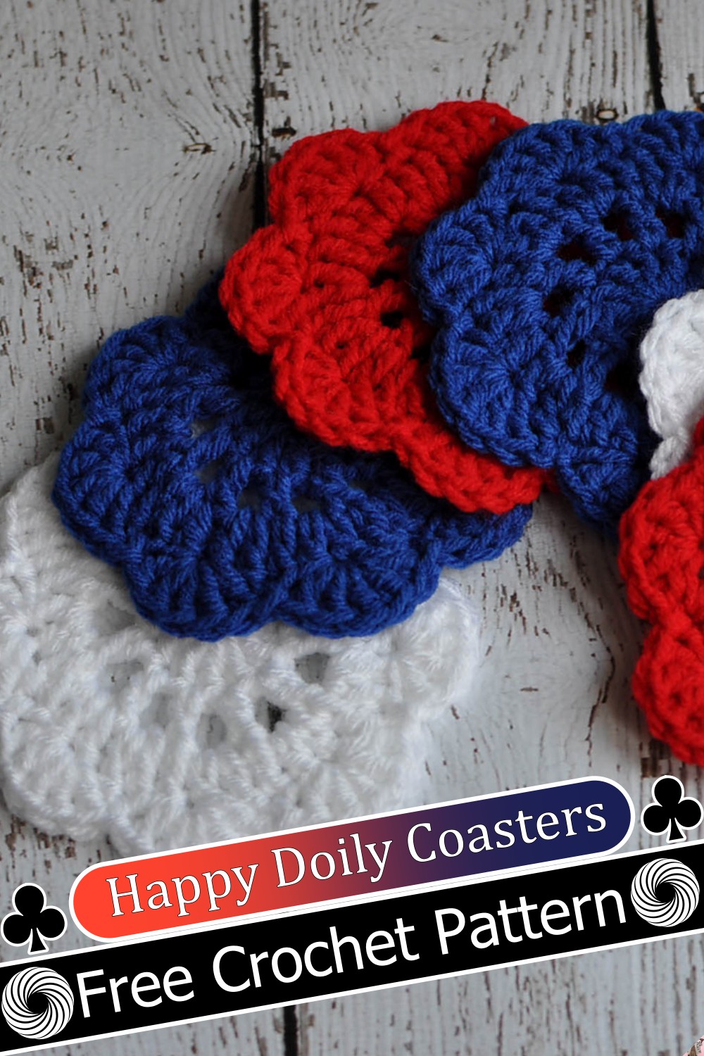 Happy Doily Coasters