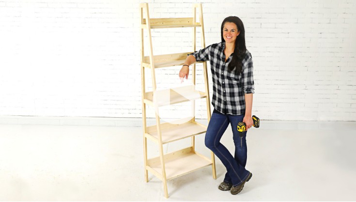 How To Build A Leaning Ladder Bookcase
