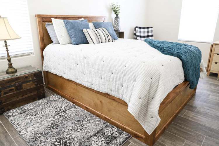 How To Build A Queen Size Storage Bed
