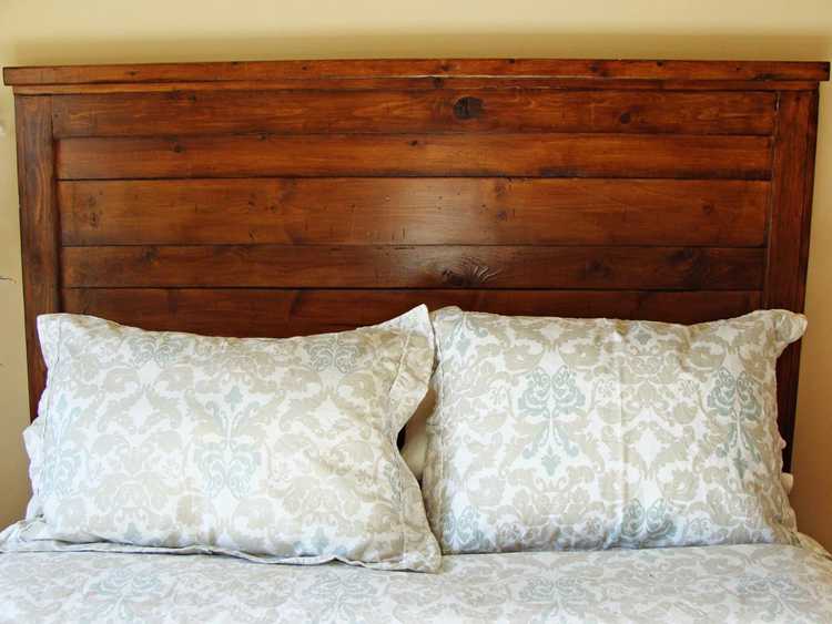 How To Build A Rustic Wood Headboard