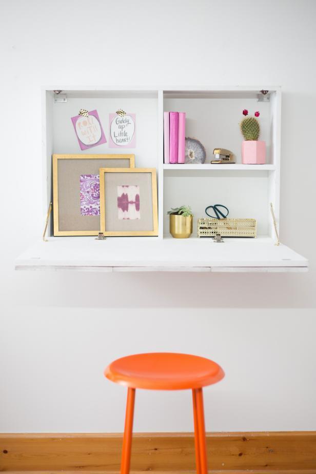 How To Build A Wall Mounted Fold Down Desk