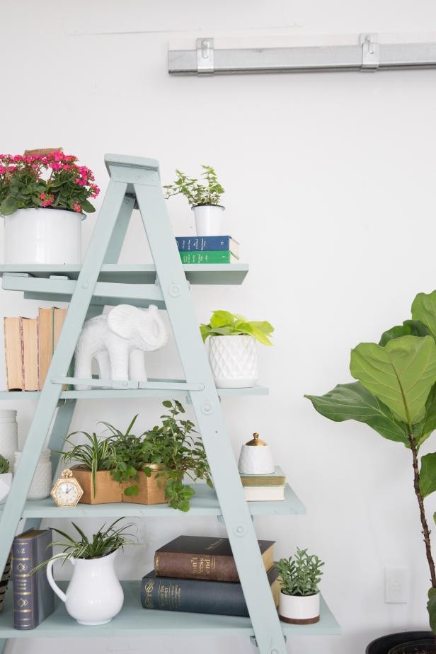 How To Create A DIY Ladder Shelf