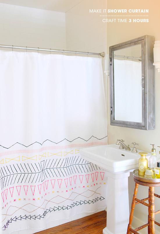How To Design A Blank Shower Curtain