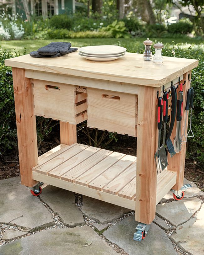 How To Make A DIY Grill Cart