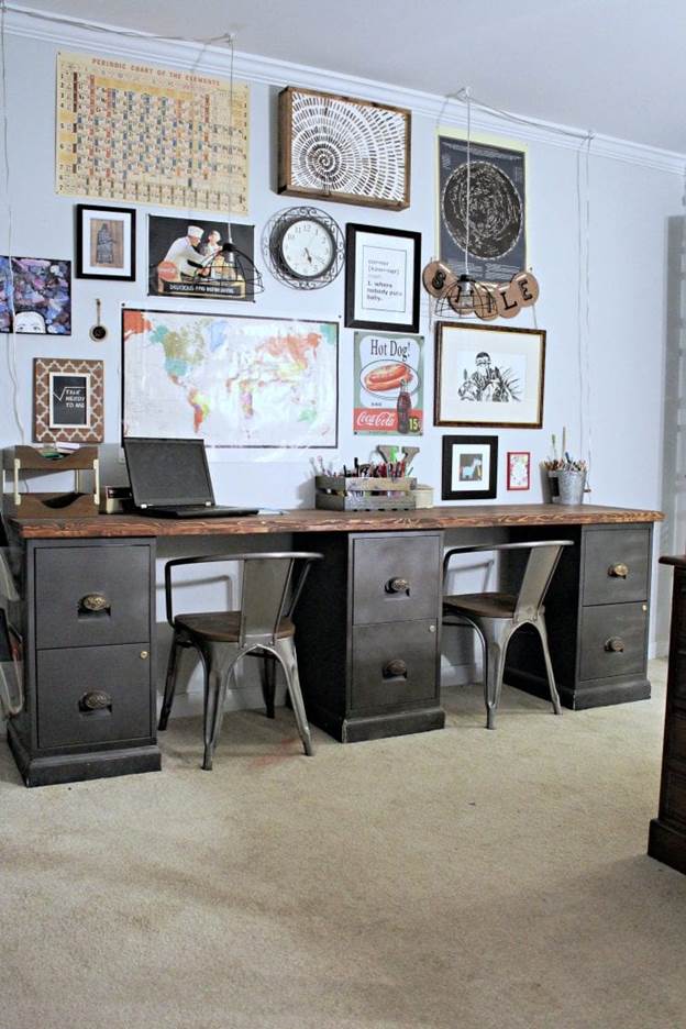 How To Make A File Cabinet Desk