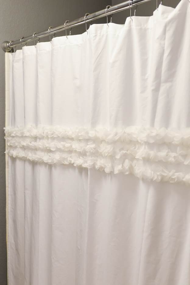 How To Make A Shower Curtain From A Flat Sheet