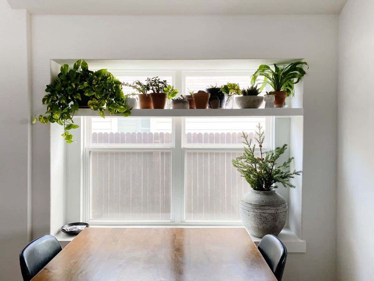 Indoor Window Plant Shelf Plan